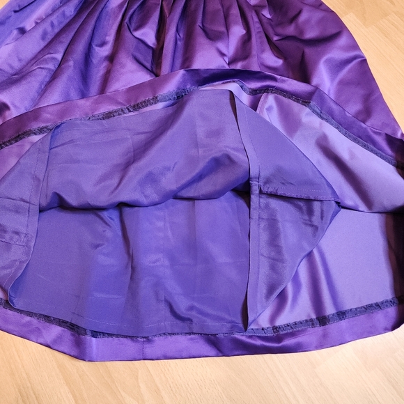 NWT J. Crew Silk Blend Purple Satin Pleated Midi Skirt Size 6 Party Event - Picture 7 of 14
